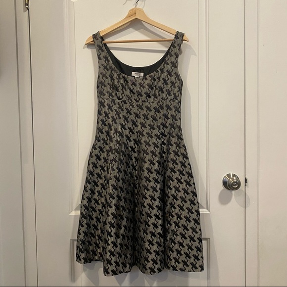 Moschino Houndstooth Metallic Print Dress - Picture 2 of 3